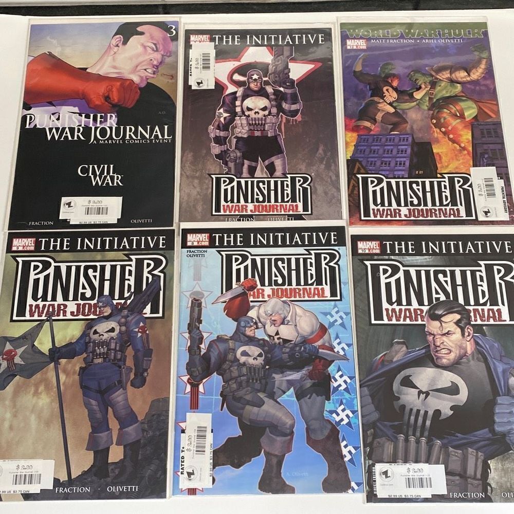 Marvel Punisher War Journal Variant B lot of 6 comics NM/MINT 2007